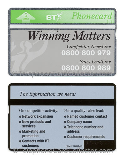 BTI057: Winning Matters - BT Phonecard