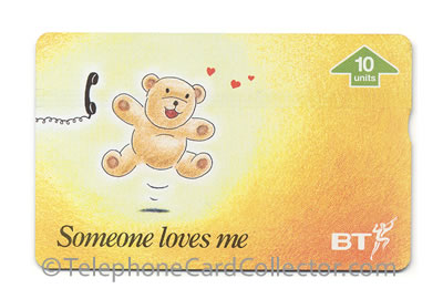 BTI110: BTCC Valentine Card - Someone loves me - BT Phonecard