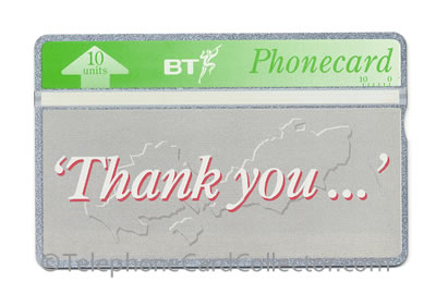 BTI119: BT Worldwide Networks / Thank You... - BT Phonecard