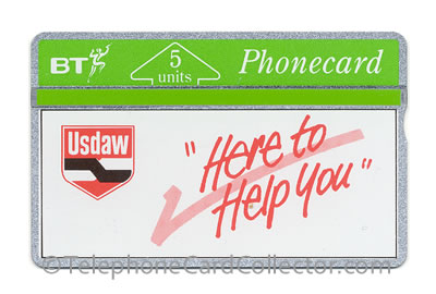 BTP092: USDAW (Union of Shop, Distributive and Allied Workers) - BT Phonecard