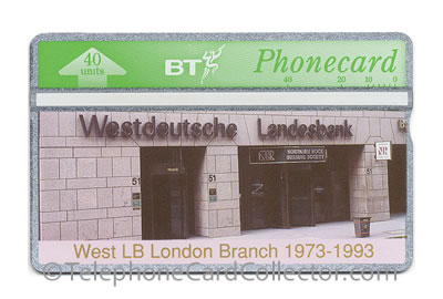 BTP166: Westdeutsche Landesbank - BT Phonecard