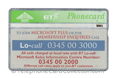 BTP316: Microsoft Plus - BT Phonecard