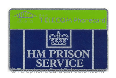 CUP001A: HM Prison Service ('20' 2.6mm Thin Letters)4 - BT Phonecard