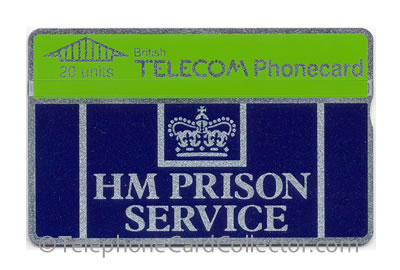 CUP001B: HM Prison Service ('20' 2.6mm Thick Letters) - BT Phonecard