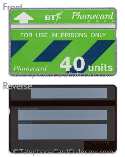 CUP008: Prisons Only (New Design) - BT Phonecard