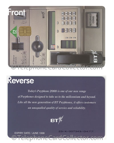 PRO079: Uniquely British Phones: Payphone 2000 - BT Phonecard